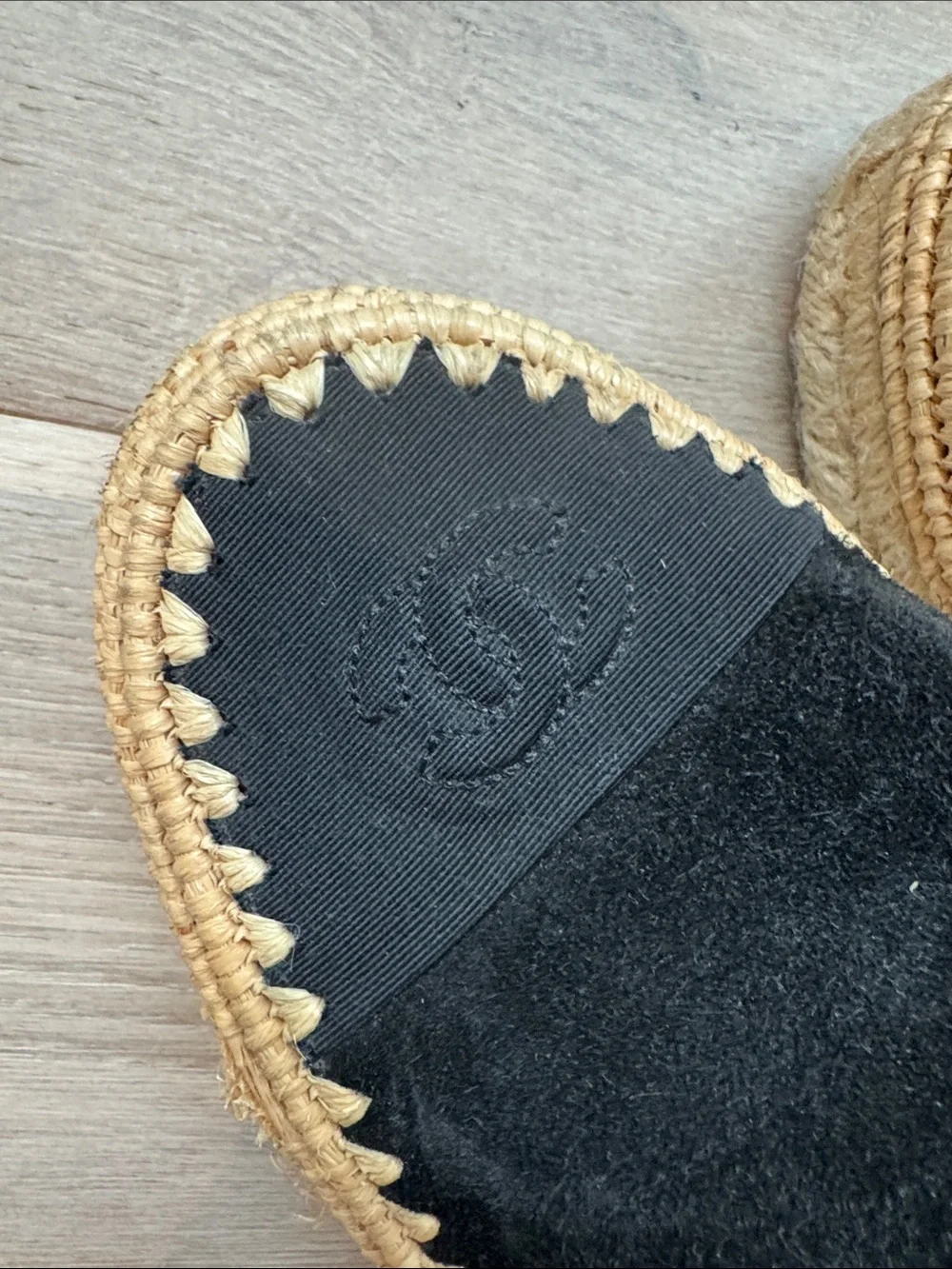 Chanel Black Suede Espadrille Mules - Luxury Slip-On EU42